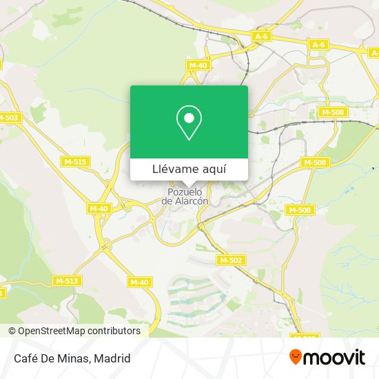 Mapa Café De Minas
