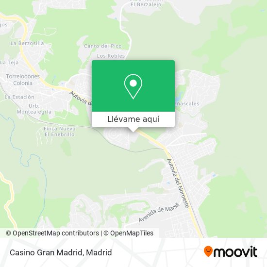 Mapa Casino Gran Madrid