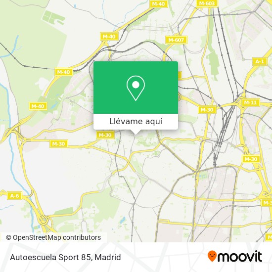 Mapa Autoescuela Sport 85