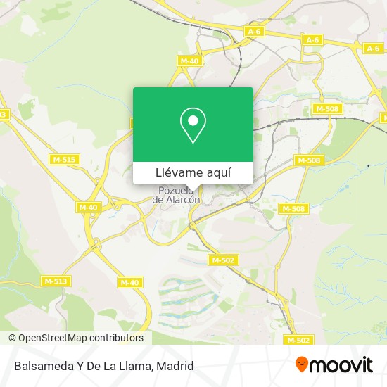 Mapa Balsameda Y De La Llama