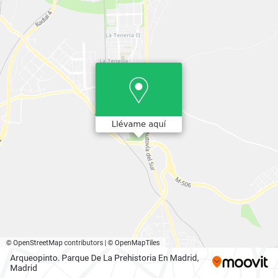 Mapa Arqueopinto. Parque De La Prehistoria En Madrid