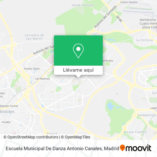 Mapa Escuela Municipal De Danza Antonio Canales
