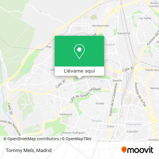 Mapa Tommy Mels