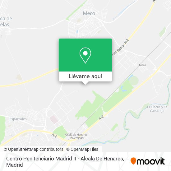 Mapa Centro Penitenciario Madrid II - Alcalá De Henares