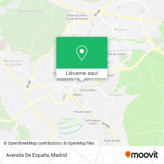 Mapa Avenida De España
