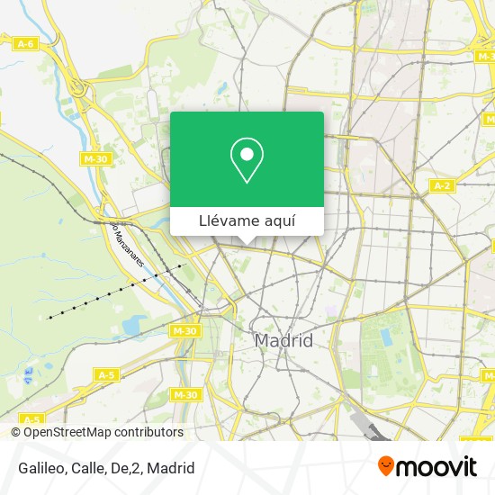 Mapa Galileo, Calle, De,2