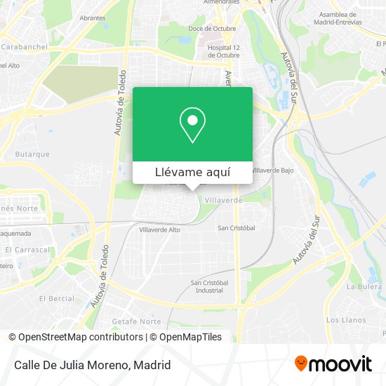 Mapa Calle De Julia Moreno