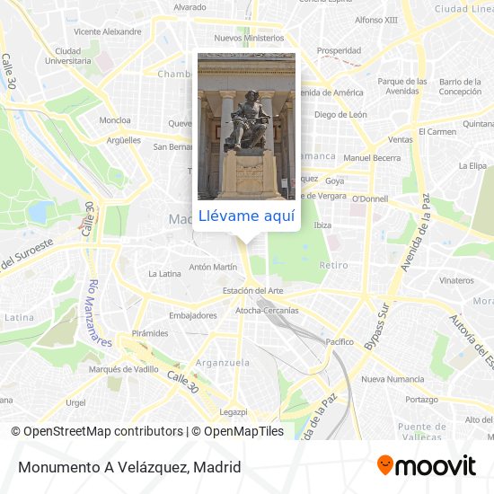 Mapa Monumento A Velázquez