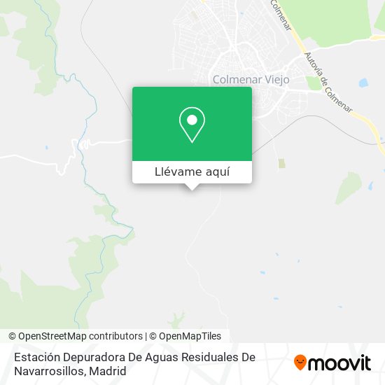 Mapa Estación Depuradora De Aguas Residuales De Navarrosillos