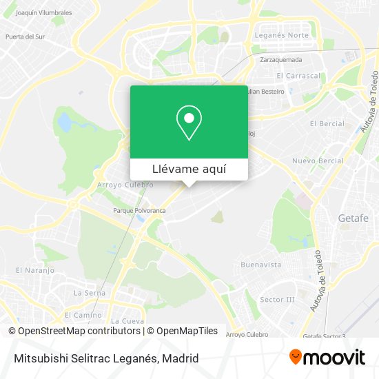Mapa Mitsubishi Selitrac Leganés