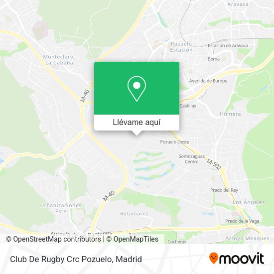 Mapa Club De Rugby Crc Pozuelo