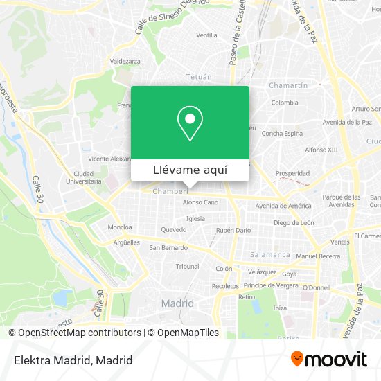 Mapa Elektra Madrid