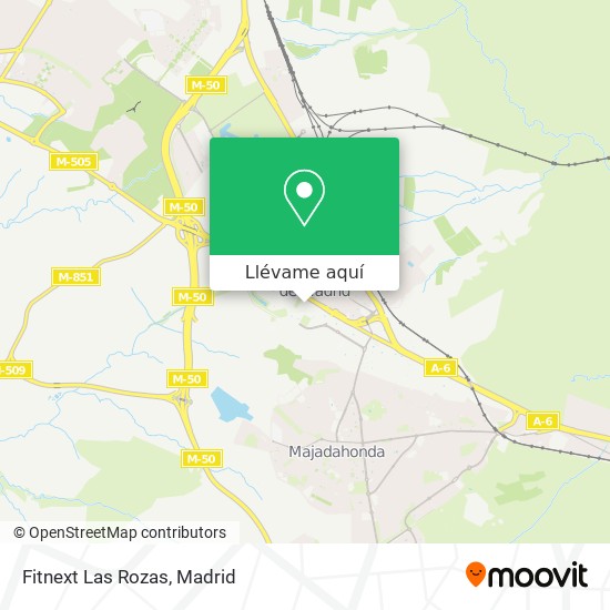 Mapa Fitnext Las Rozas