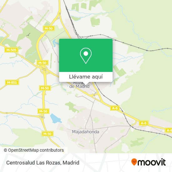 Mapa Centrosalud Las Rozas