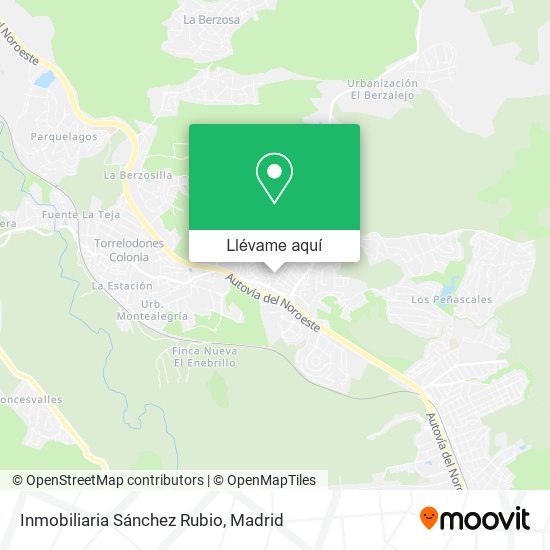 Mapa Inmobiliaria Sánchez Rubio