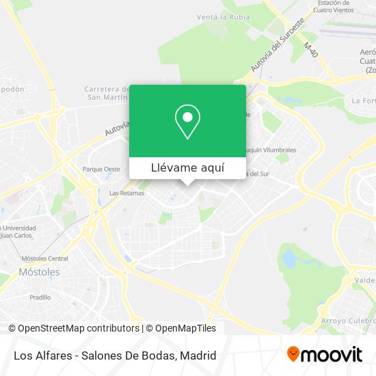 Mapa Los Alfares - Salones De Bodas