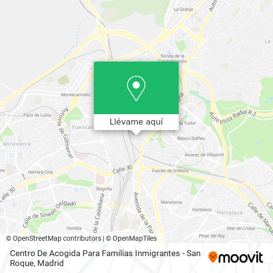 Mapa Centro De Acogida Para Familias Inmigrantes - San Roque