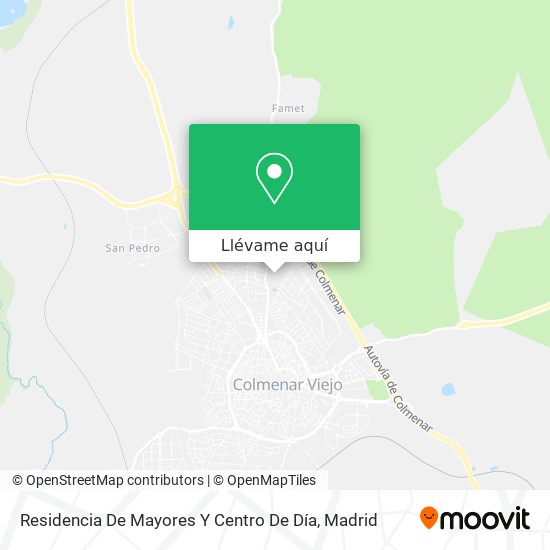 Mapa Residencia De Mayores Y Centro De Día