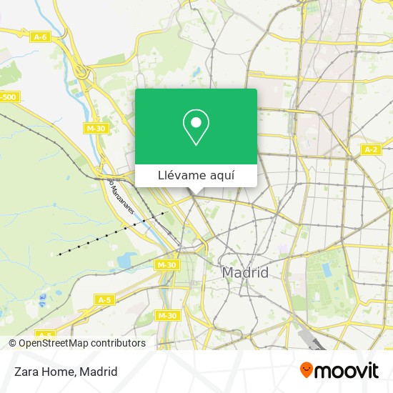 Mapa Zara Home