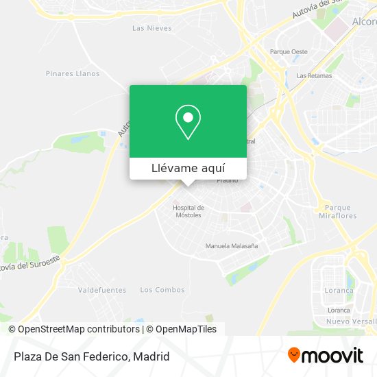 Mapa Plaza De San Federico