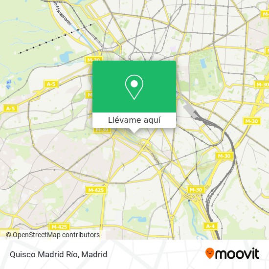 Mapa Quisco Madrid Río