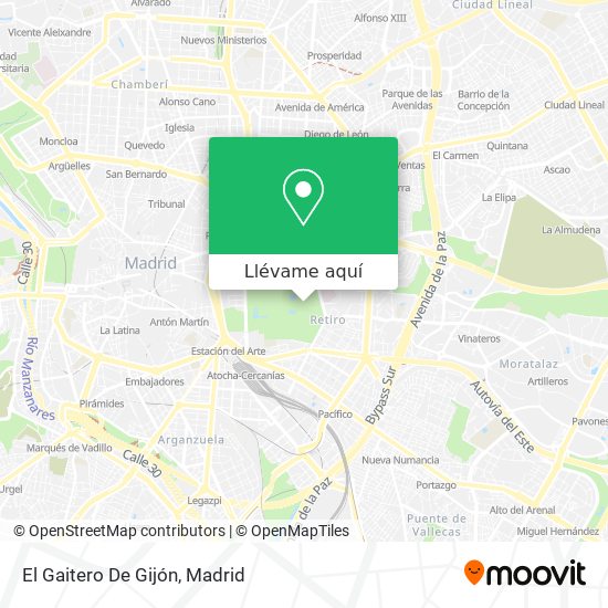 Mapa El Gaitero De Gijón