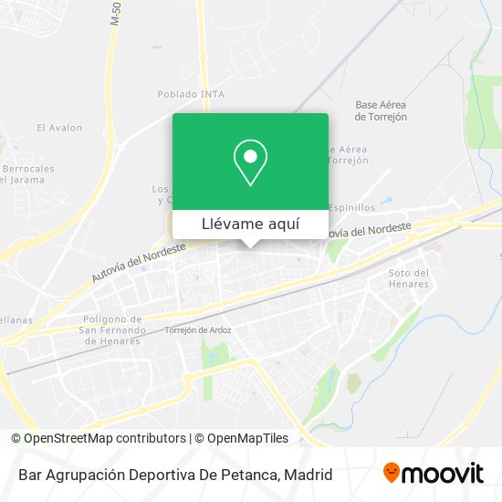 Mapa Bar Agrupación Deportiva De Petanca