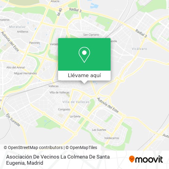 Mapa Asociación De Vecinos La Colmena De Santa Eugenia