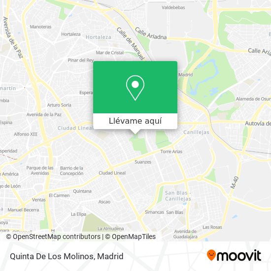 Mapa Quinta De Los Molinos