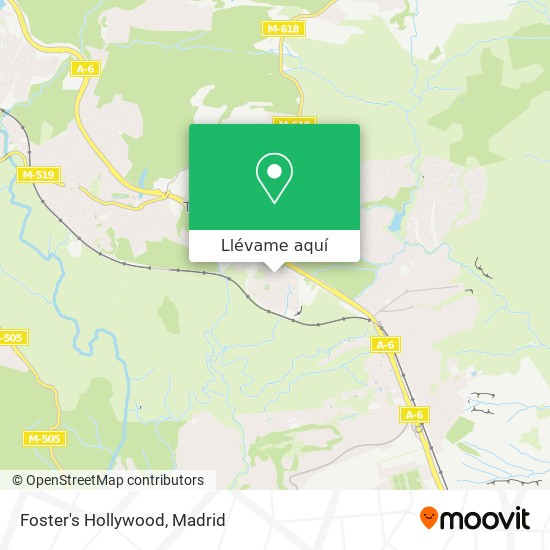 Mapa Foster's Hollywood