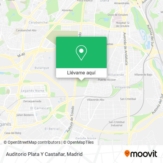 Mapa Auditorio Plata Y Castañar