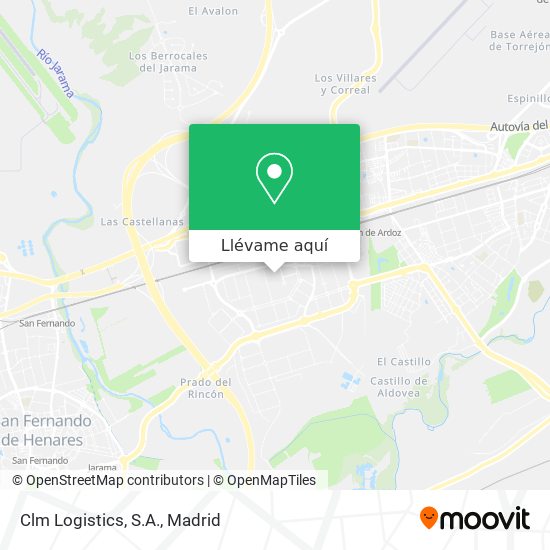 Mapa Clm Logistics, S.A.