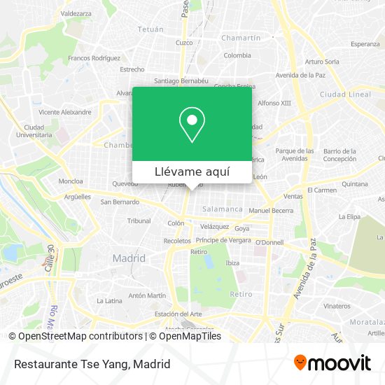 Mapa Restaurante Tse Yang