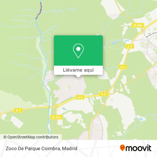 Mapa Zoco De Parque Coimbra