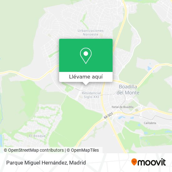 Mapa Parque Miguel Hernández