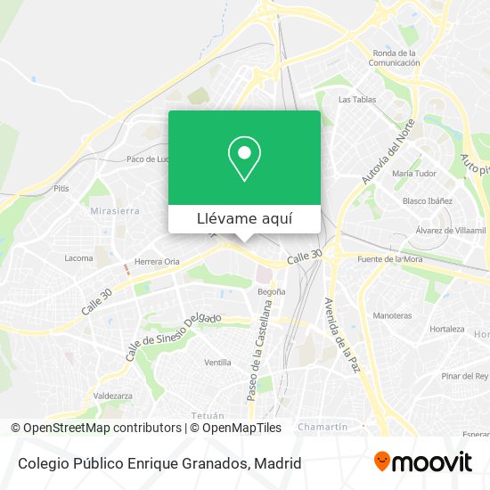 Mapa Colegio Público Enrique Granados