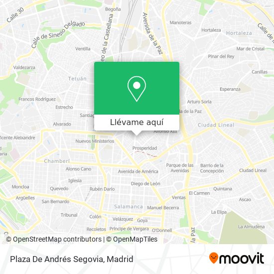 Mapa Plaza De Andrés Segovia