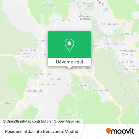 Mapa Residencial Jacinto Benavente