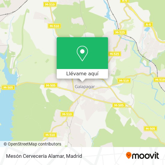 Mapa Mesón Cervecería Alamar