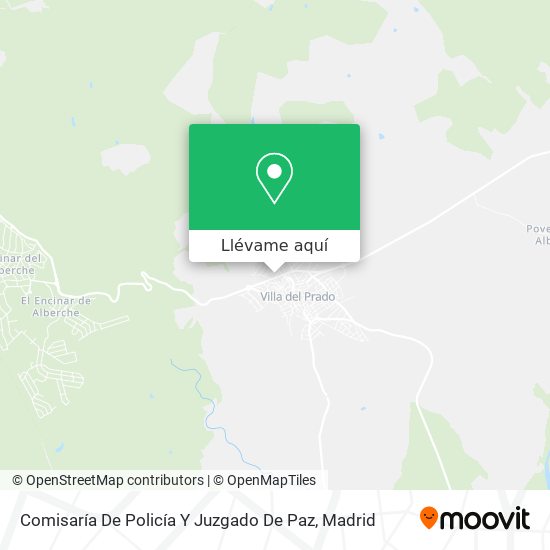 Mapa Comisaría De Policía Y Juzgado De Paz