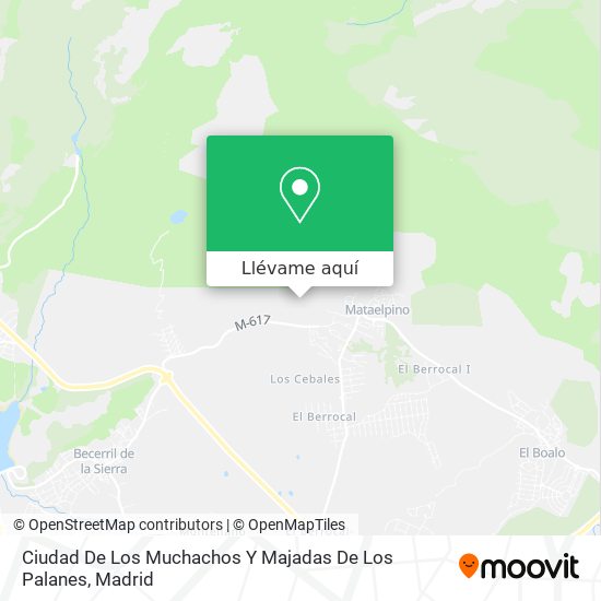 Mapa Ciudad De Los Muchachos Y Majadas De Los Palanes