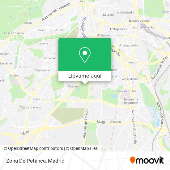 Mapa Zona De Petanca