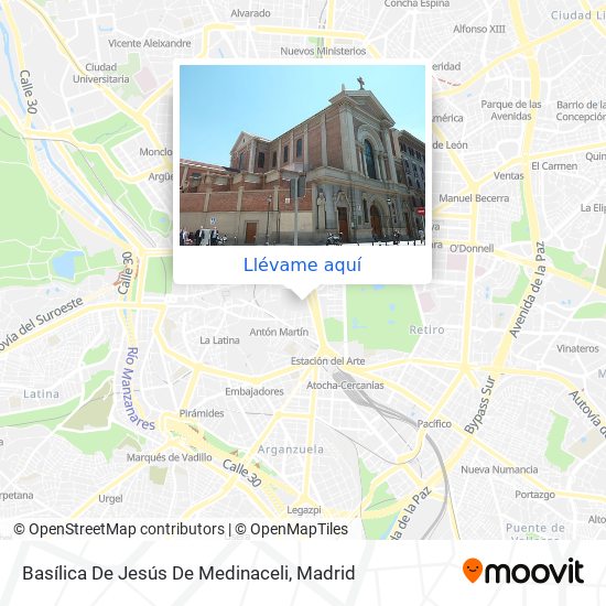 Mapa Basílica De Jesús De Medinaceli