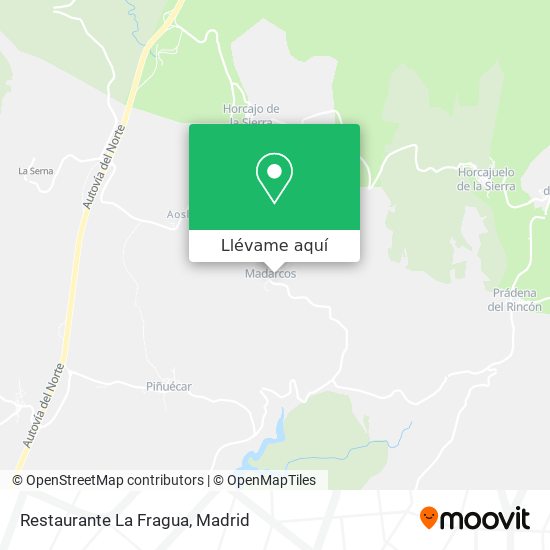 Mapa Restaurante La Fragua