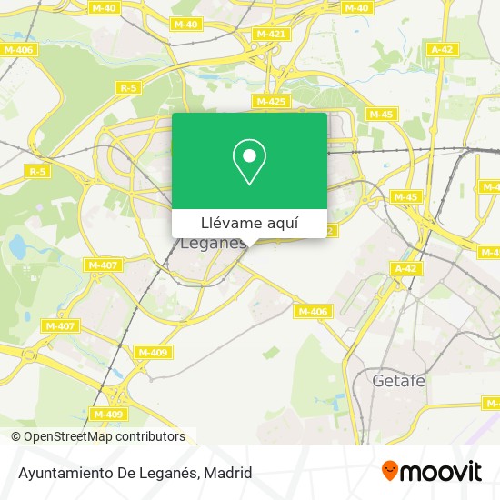 Mapa Ayuntamiento De Leganés