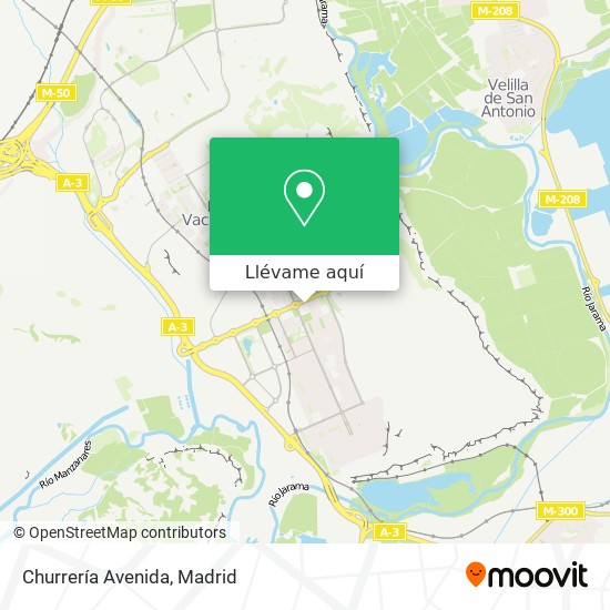 Mapa Churrería Avenida