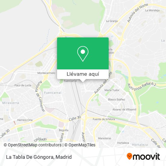 Mapa La Tabla De Góngora