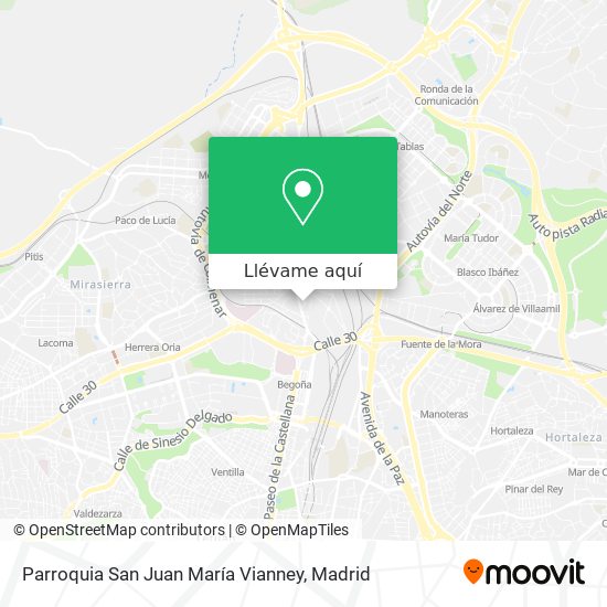 Mapa Parroquia San Juan María Vianney