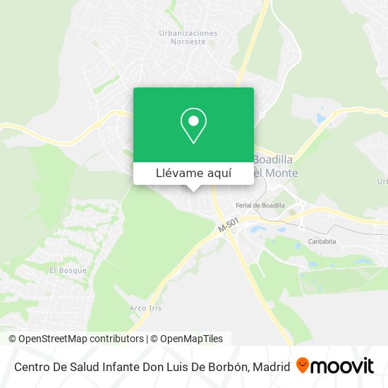 Mapa Centro De Salud Infante Don Luis De Borbón