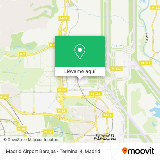 Mapa Madrid Airport Barajas - Terminal 4